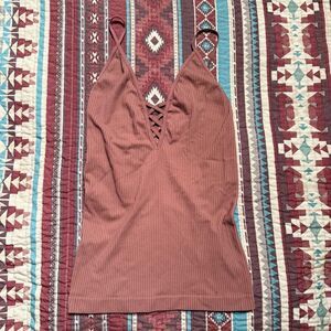 Free People Pink Tank top M/L